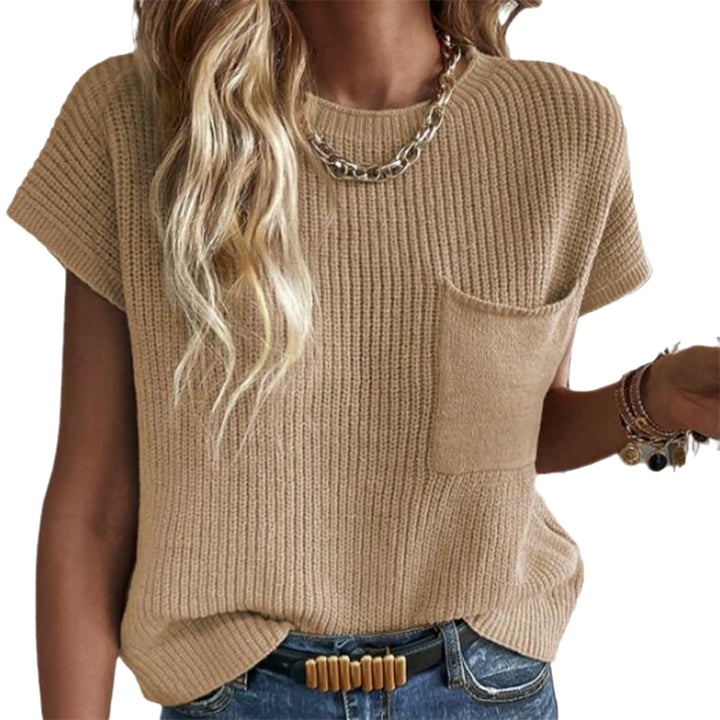 Knitted tank top for women with pockets Lune London