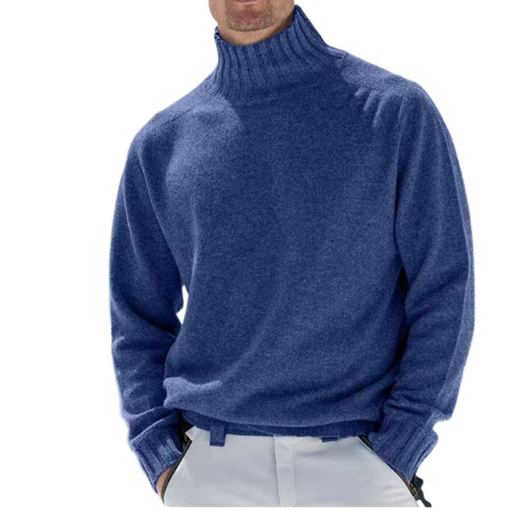 Men's Turtleneck Sweater Made Of High-Quality Wool with Textured Details Lune London