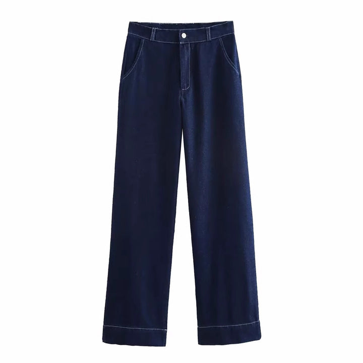 Ladies High Waisted Jeans Lune London