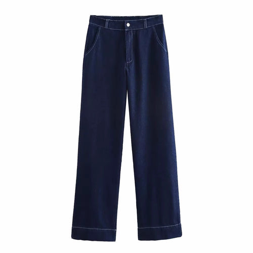 Ladies High Waisted Jeans Lune London