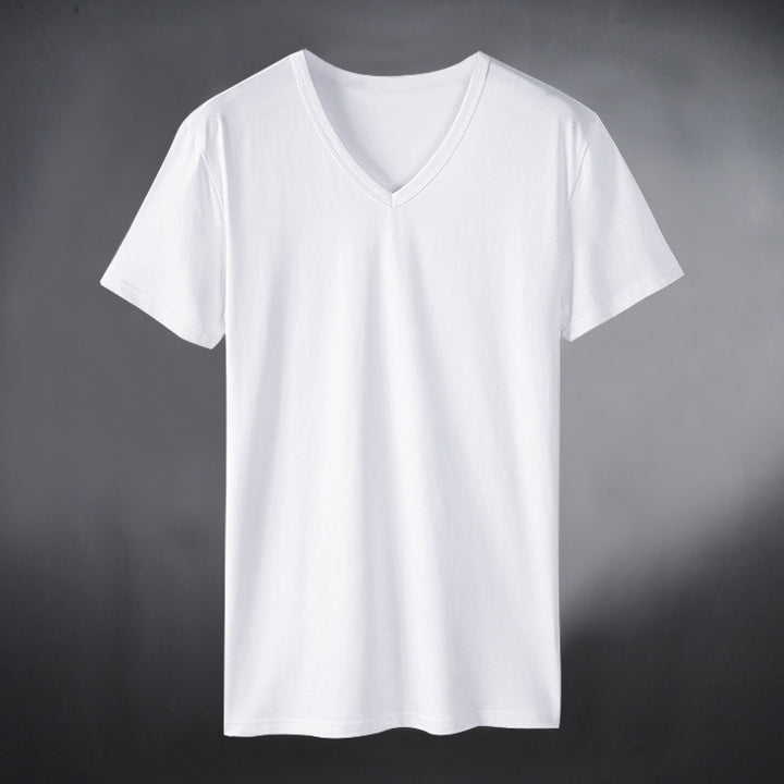 Women's V-neck T-shirt made of high-quality cotton blend Lune London