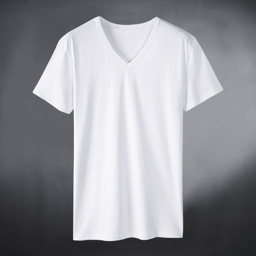 Women's V-neck T-shirt made of high-quality cotton blend Lune London