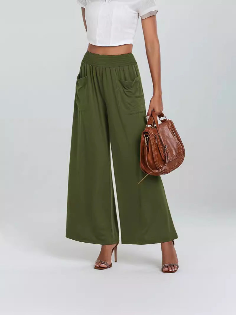 Comfortable Women's Underwear with Elastic Waist and Chic Side Pockets