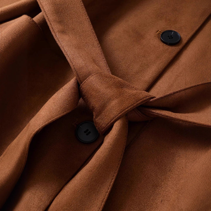 Ladies stylish jacket with belt and elegant buttons Lune London