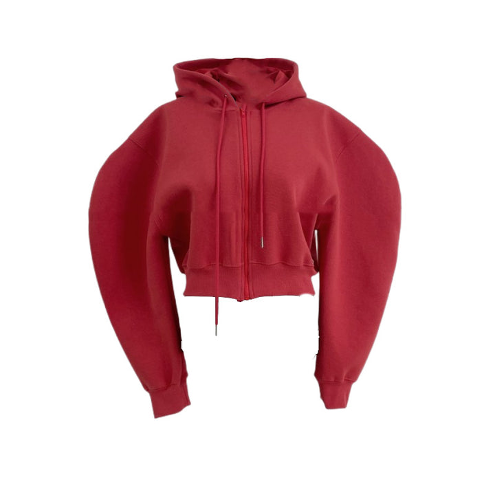 Haut de hoodie décontracté pour femme avec des manches volumineuses Chic & Stil