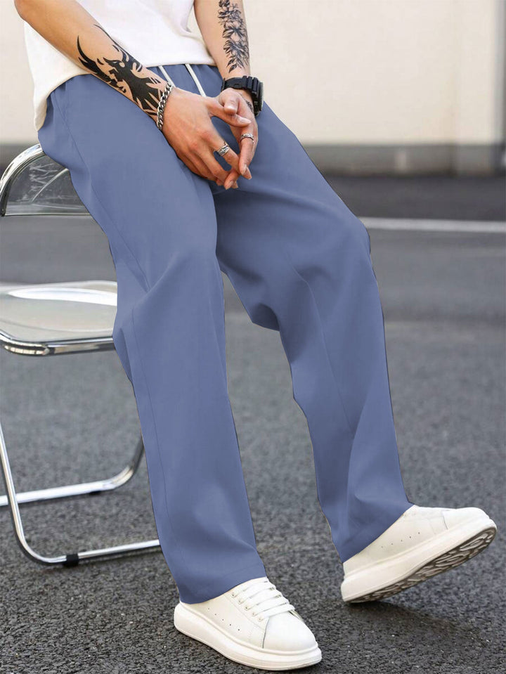 Men's Fashionable Leisure Pants with A Loose Fit and Elastic Waistband Lune London