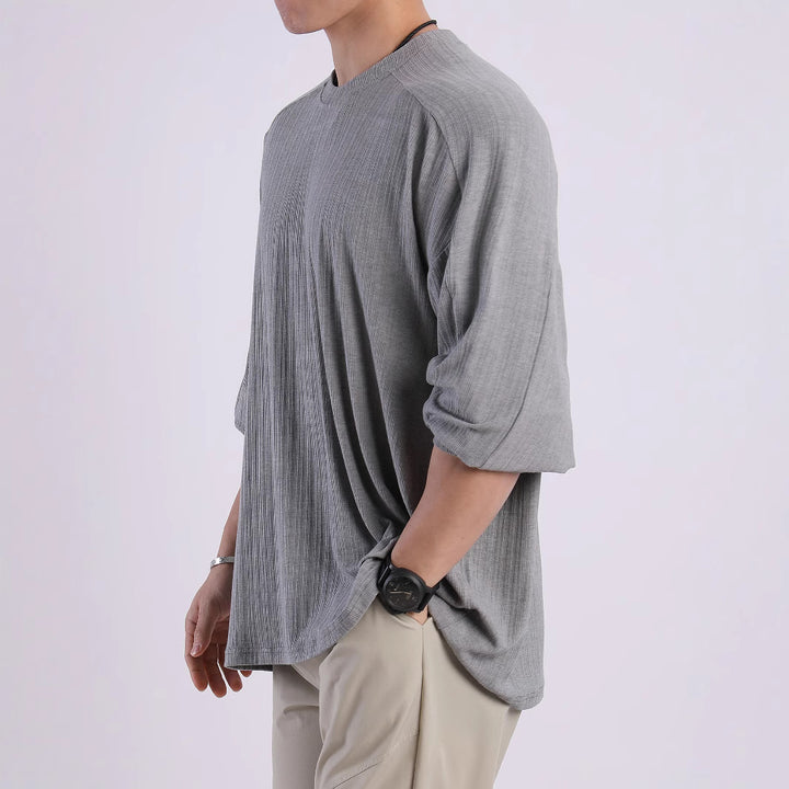 Casual long-sleeve t-shirt for women with an innovative cut and fine texture Lune London