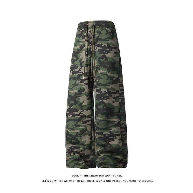Lune London casual leisure pants for women in camouflage style