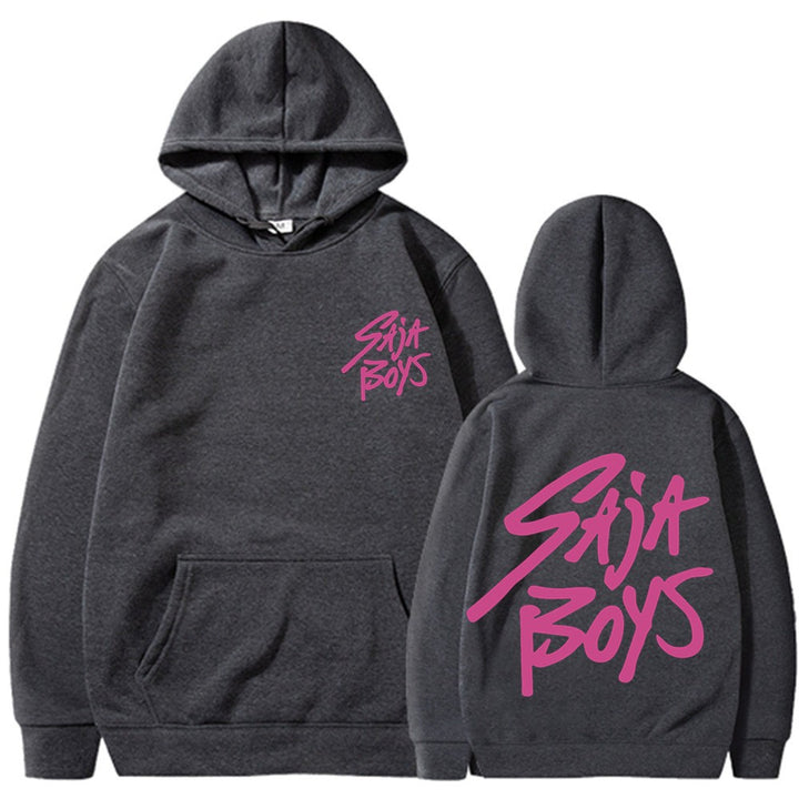 Women's hoodie with distinctive lettering and kangaroo pocket Chic & Stil