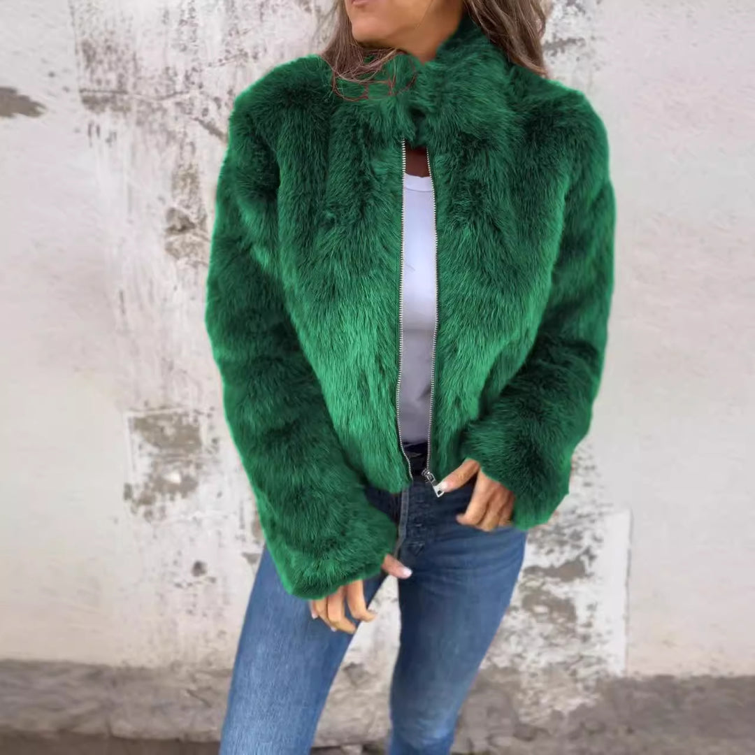 Cozy women's jacket with high collar Lune London