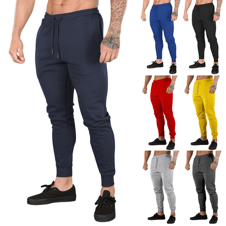 Men's training pants with elastic waistband and handy zipper Lune London