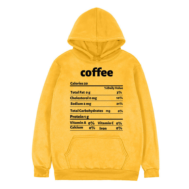 Women's hoodie with creative nutritional design Lune London