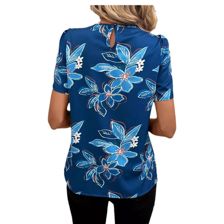Ladies pleats floral pattern top Lune London