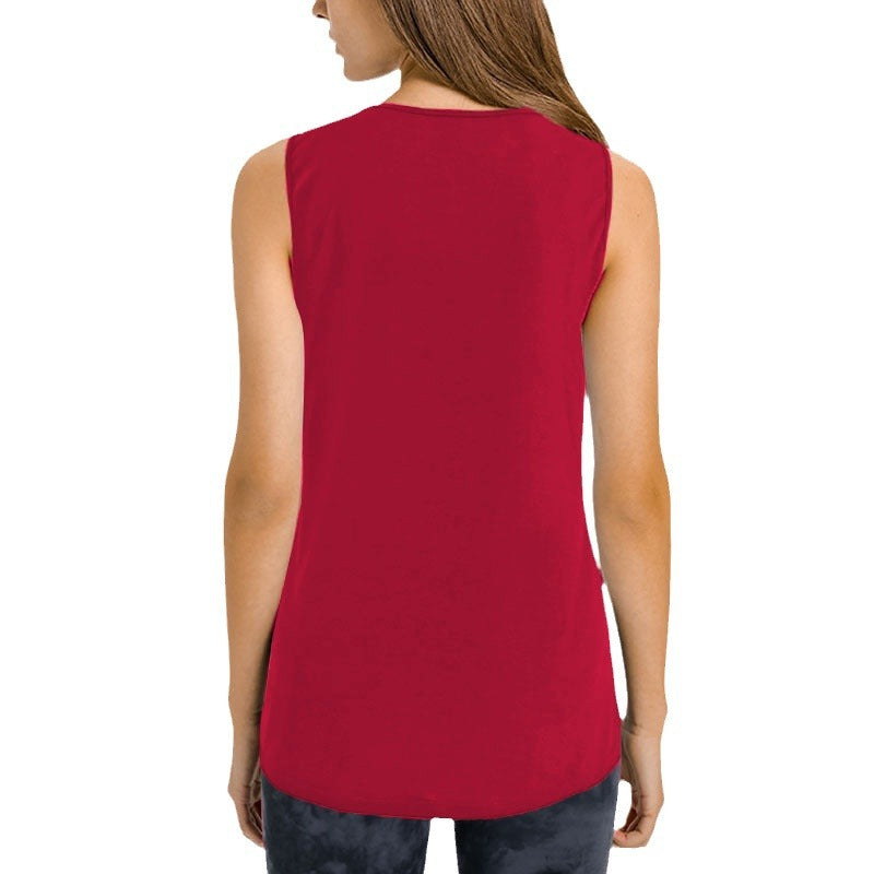 Sleeveless tank top for women with decorative V-neckline and casual fit Lune London
