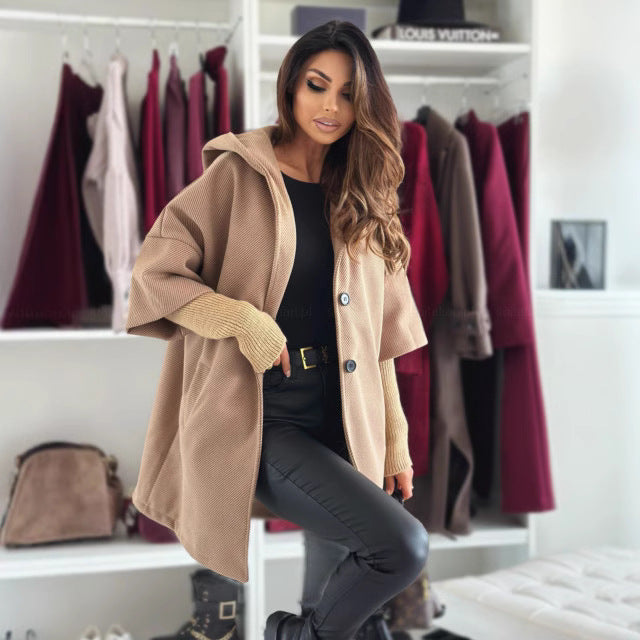 Women's hooded coat made of high-quality material with structured design Lune London