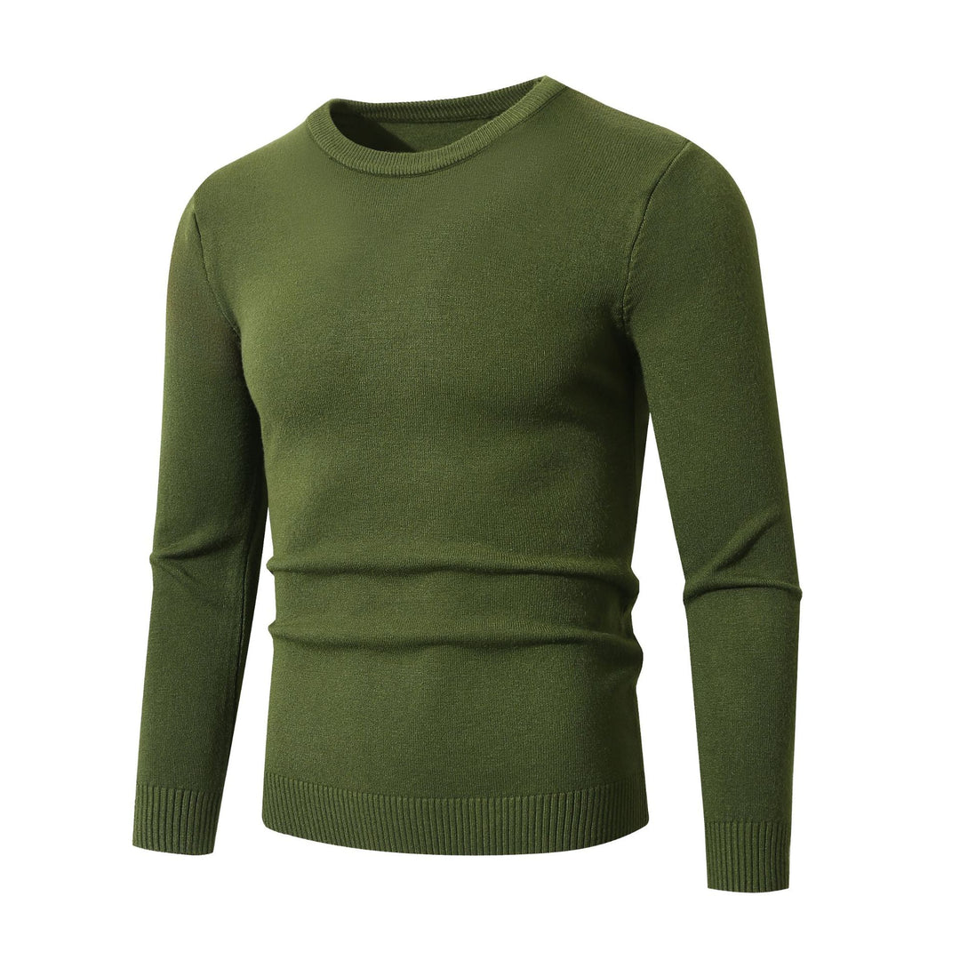 Fine knit sweater for men with classic round neckline Lune London