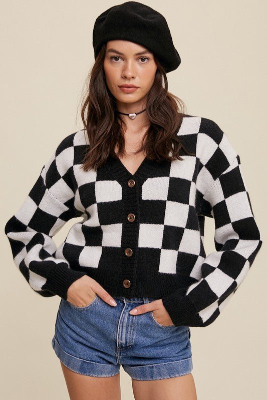 Ladies Chic and Stylish Checked Vest