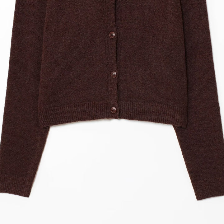 Ladies High-Quality Wool Soft Pullover with Practical Buttons Lune London