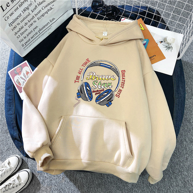 Women's hoodie with striking music design Chic & Stil