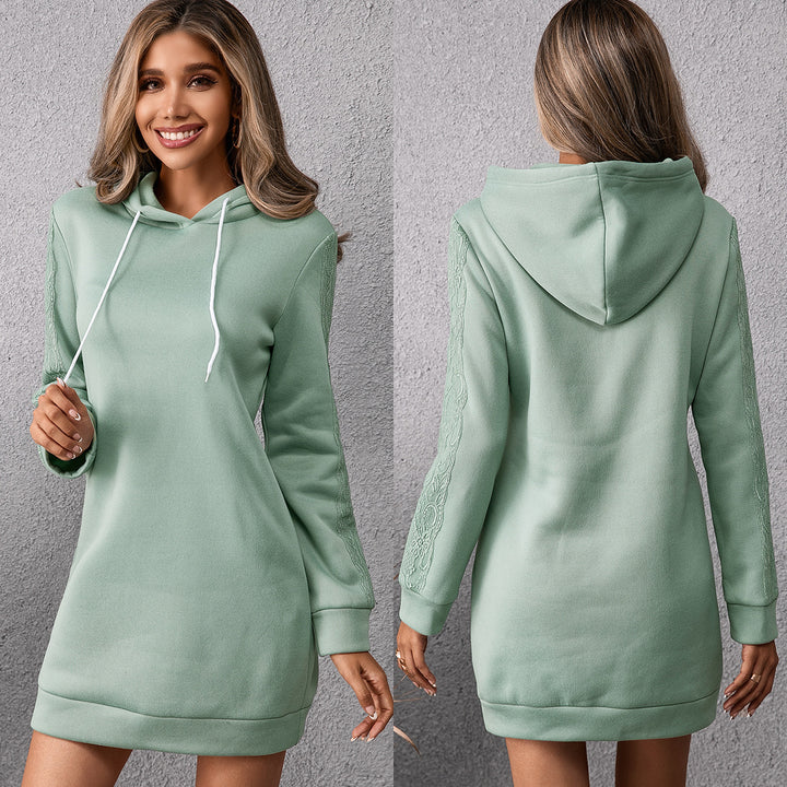 Casual sports dress for women with hood and practical pockets Lune London