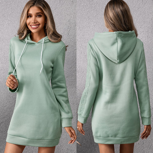 Casual sports dress for women with hood and practical pockets Lune London