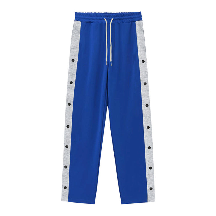 Men's sports pants with side snap buttons and elastic waistband Lune London