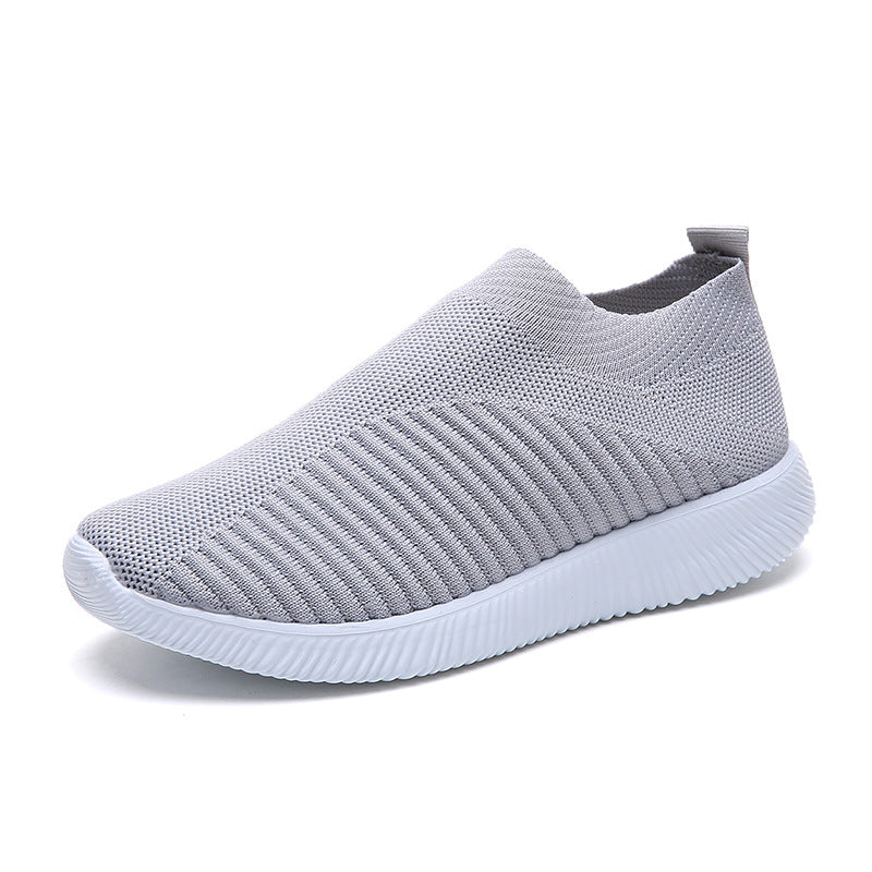 Breathable slip-on women's sneakers with elastic upper and shock-absorbing sole Lune London