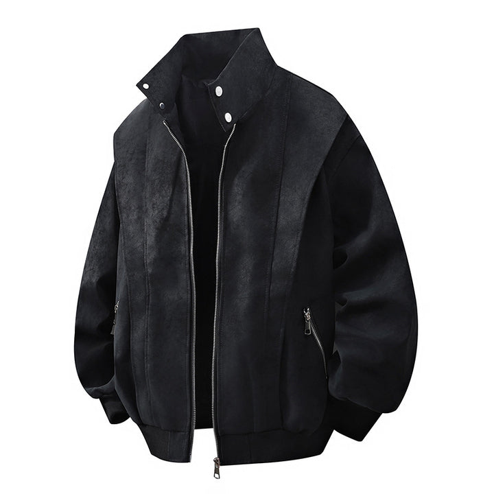 Designer women's transition jacket with high collar and practical zip pockets Lune London