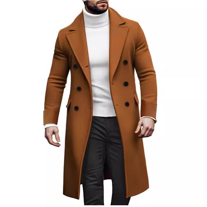 Elegant double-breasted coat for men with modern cut Lune London