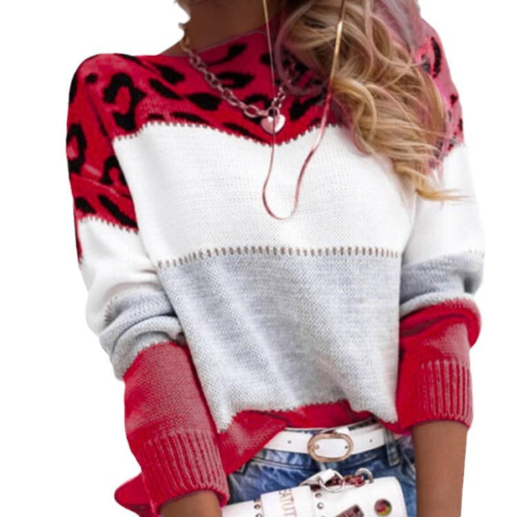 Knitted sweater with animal print and relaxed fit Lune London