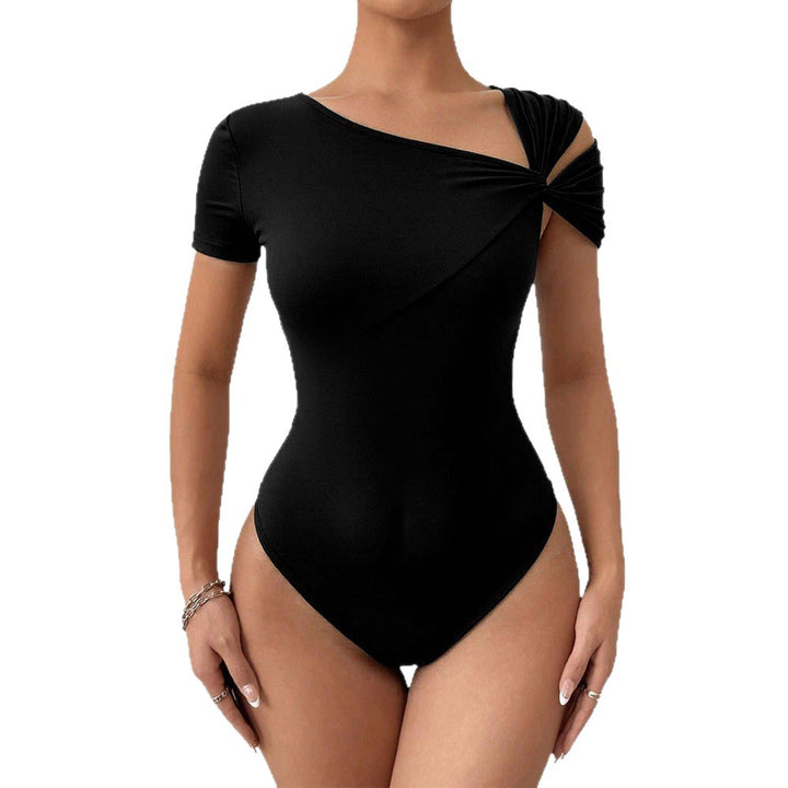 Body femme avec coupe asymétrique et drapée Chic & Stil