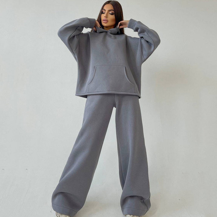 Oversized comfortable hoodie set and loose jogger pants Lune London