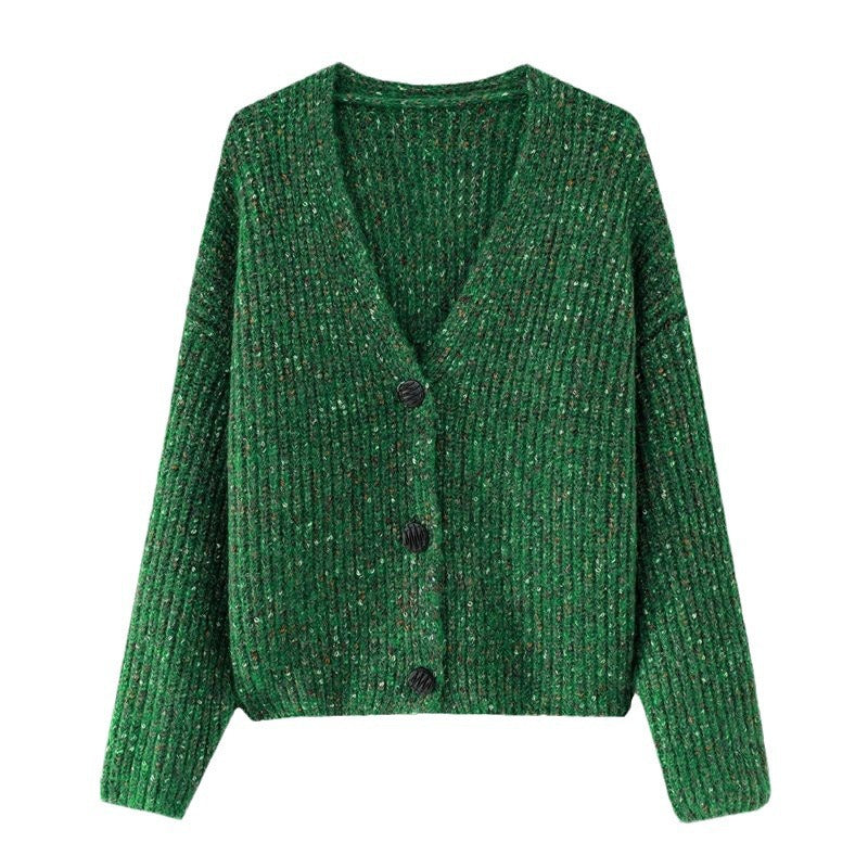 Women’s cozy chunky knit pullover with button detail and relaxed fit Lune London