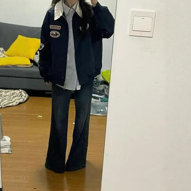 Veste d'hiver sportive pour femme avec design de patch Chic & Stil
