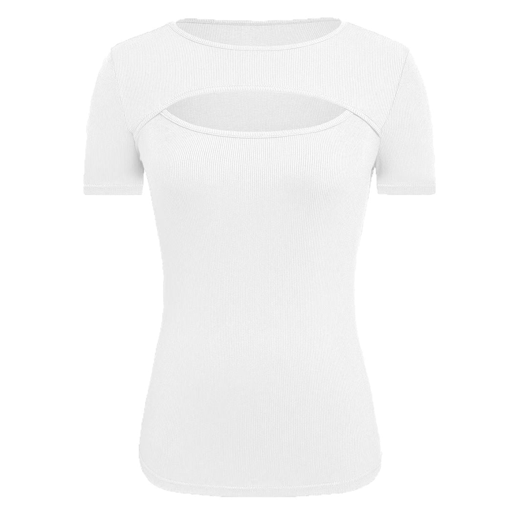 Ladies fitted top with cut-out details Lune London