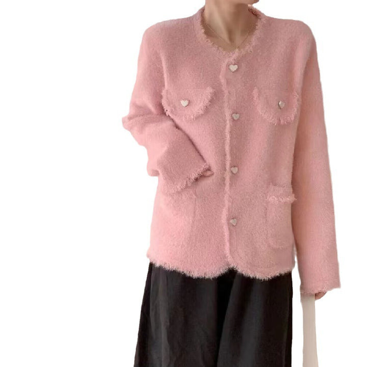 Femmes Gilet Flou avec Détails en Cœur Chic & Stil