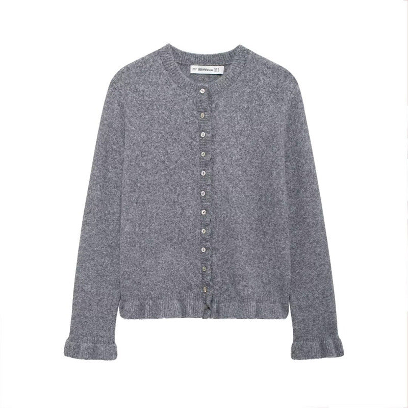 Ladies Cozy Sweater with Button Detail Lune London