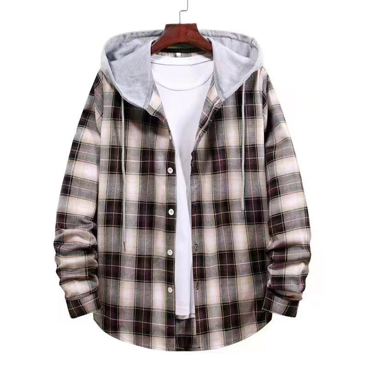 Ladies Vichy Flannel Jacket with Hood Lune London