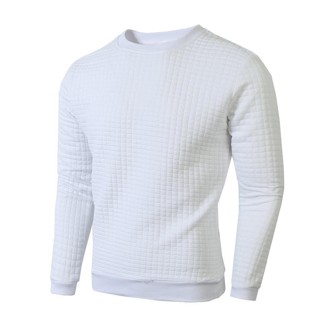 Men's sweater with textured design and round neckline Lune London