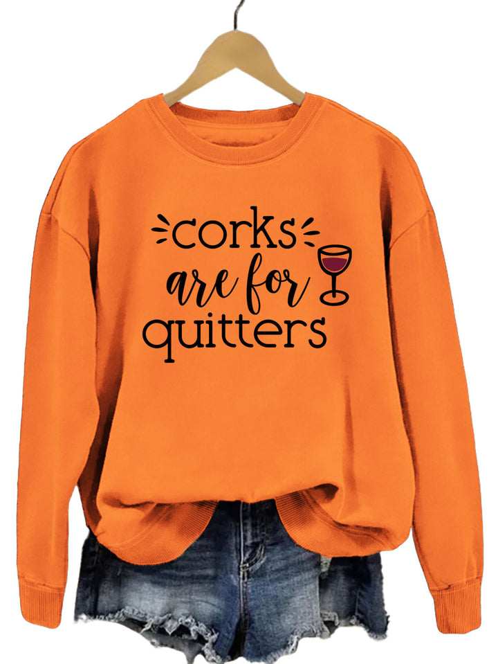 Sweatshirt pour femmes avec slogan créatif et coupe décontractée Chic & Stil