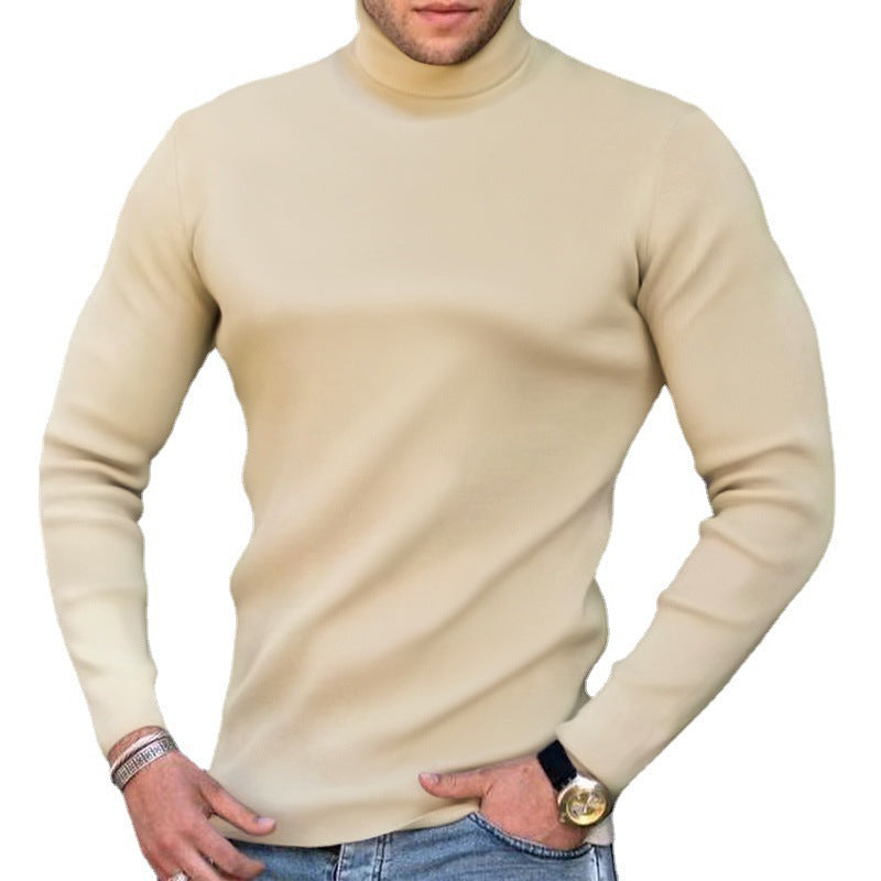 Trendy turtleneck sweater for men in fine knit Lune London