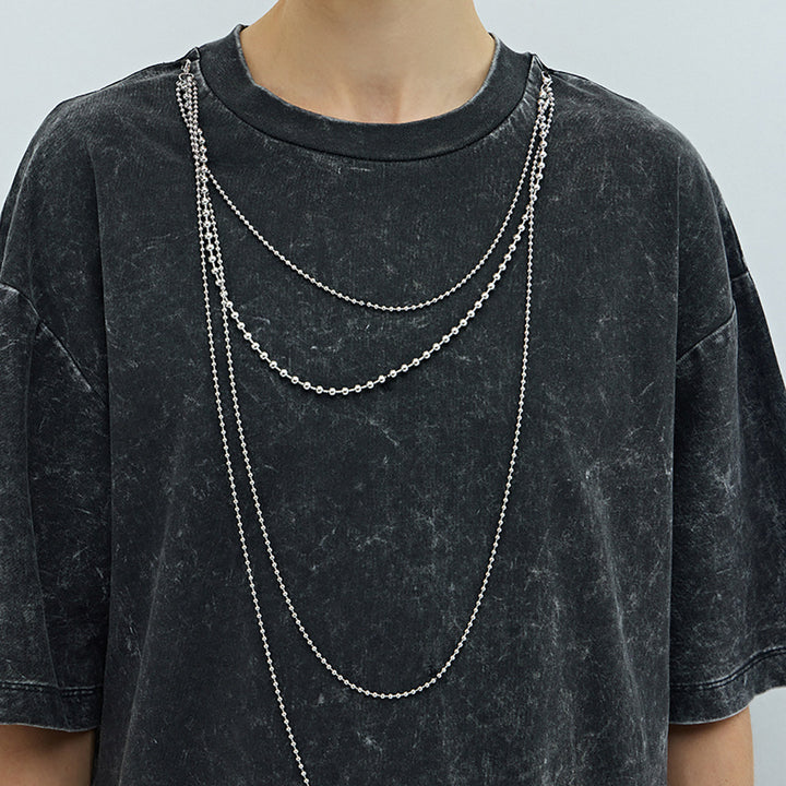Oversized t-shirt for women with decorative chain accent Lune London