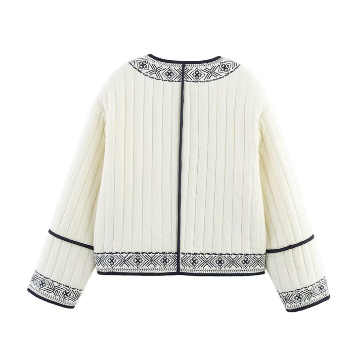 Quilted and embroidered leisure jacket for ladies Lune London