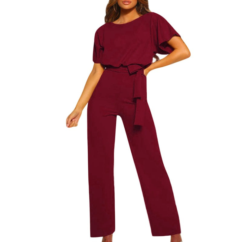 Elegant set for women consisting of a flowing blouse and flared pants Lune London