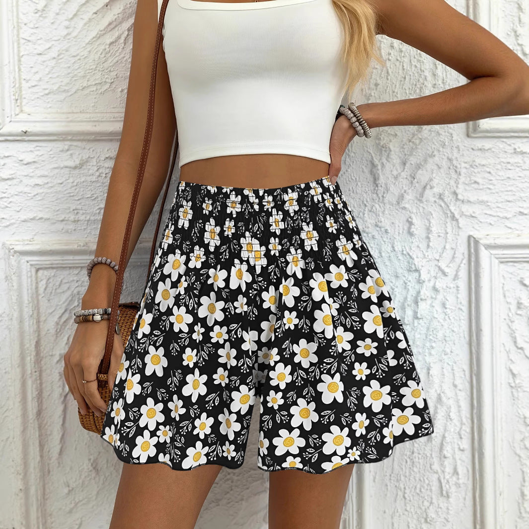 Shorts Lune London à coupe décontractée imprimé floral pour femmes
