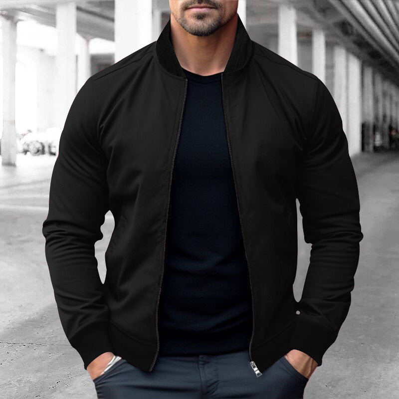 Men's sweatshirt jacket with practical zipper and side pockets Lune London