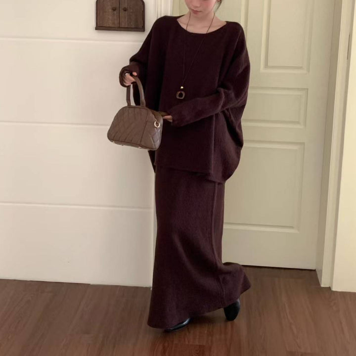 Pull oversized élégant pour femmes en maille fait de matériau doux Chic & Stil