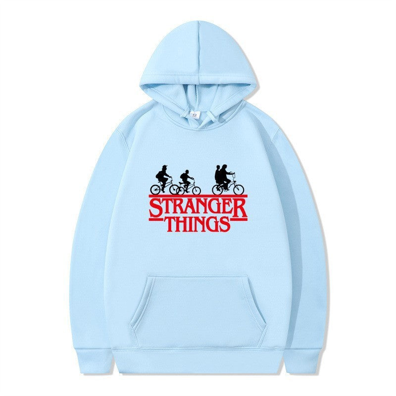 Women's hooded sweatshirt with creative Stranger Things design Chic & Stil