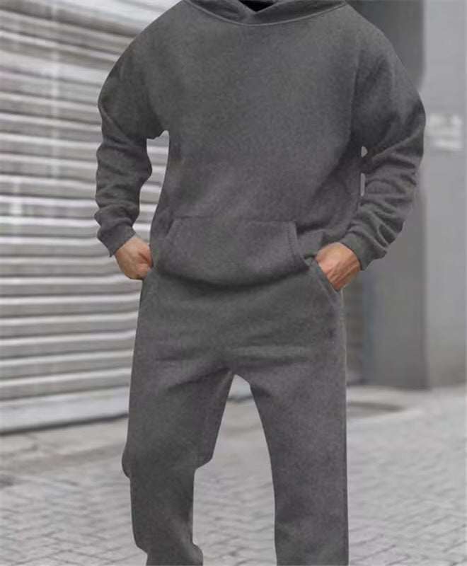 Men's Comfortable Hoodie Suit with Elastic Waistband and Practical Pockets Lune London