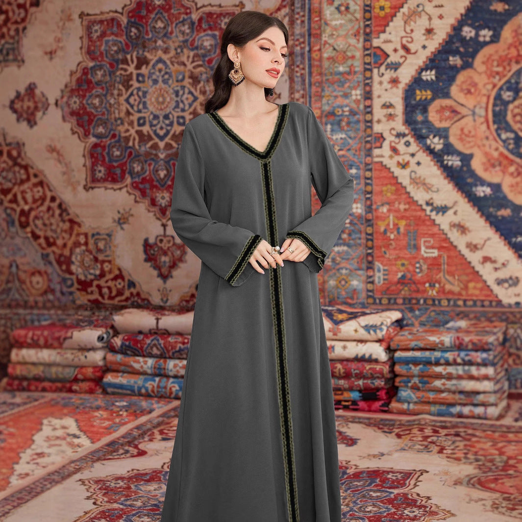 Ladies Chic and Stylish Decorative Maxi Dress